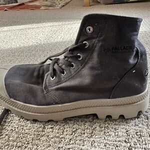 Size 8 never worn Womens Palladium Pampa Hi Boot - Gray Flannel